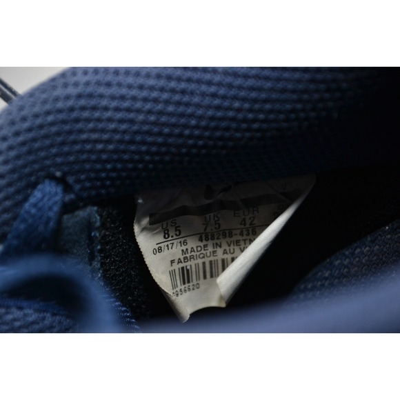 Nike Air Force 1 488298-436 Men's 8.5 Sneakers Navy White Lace Up Athletic Shoes - Picture 12 of 12